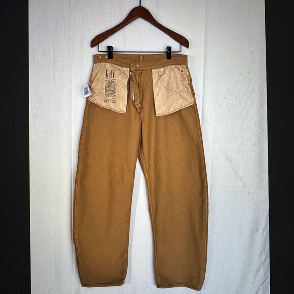 Gap Barrel High Rise Slouchy Relaxed Jeans in Riverbed Brown Size 31/12 R - Picture 7 of 14